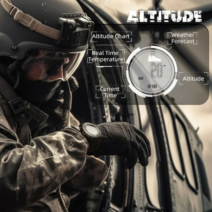 Mens Carbon Fiber Case Running Swimming Waterproof 50m