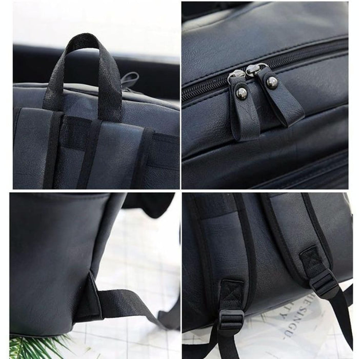 Mens Casual Pu Leather Shoulder Bag