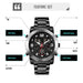 Men’s Led Dual Display Wristwatch Big Dial Quartz Waterproof