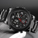 Men’s Led Dual Display Wristwatch Big Dial Quartz Waterproof
