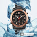 Men’s Led Dual Display Wristwatch Big Dial Quartz Waterproof
