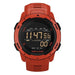 Mens Dual Time Pedometer 50m Waterproof Digital Wrist Watch
