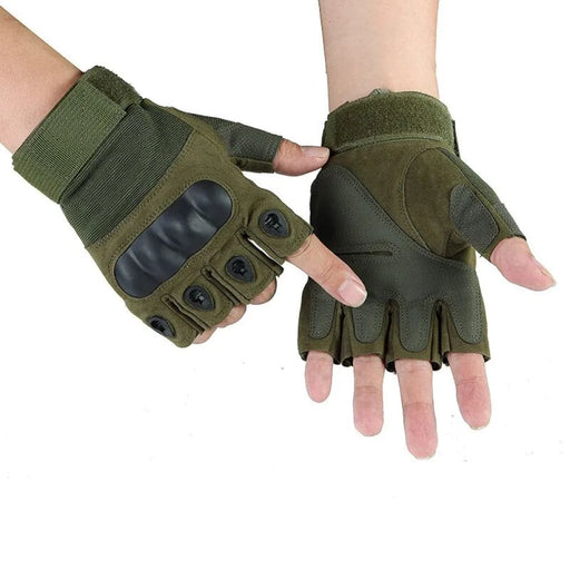 Mens Half Finger Tactical Gloves Outdoor Military Shooting