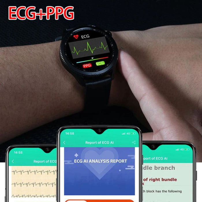 Mens Ip68 Bluetooth Temperature Blood Oxygen Pressure