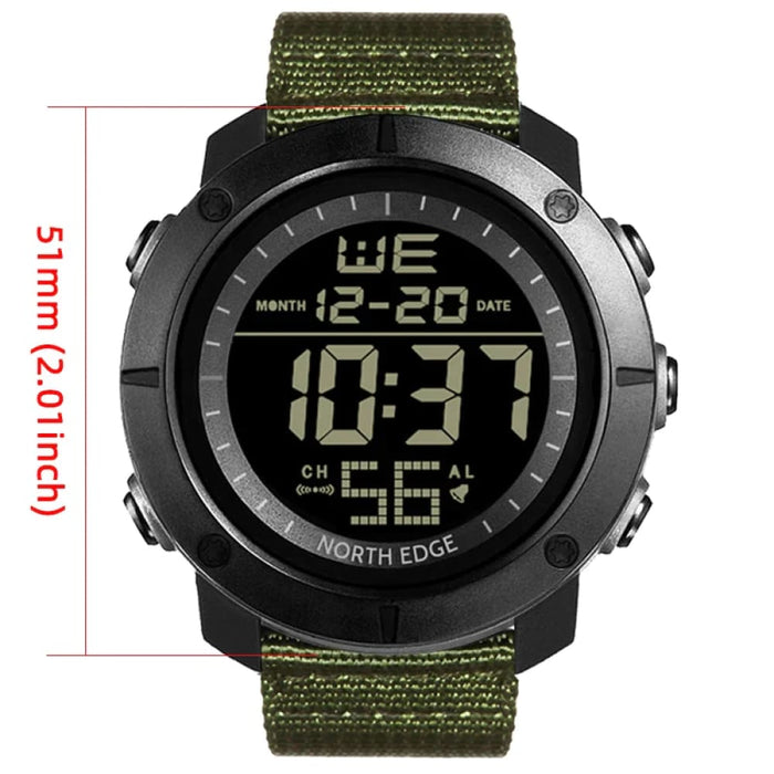Mens Military Waterproof 50m Sports Digital Watch