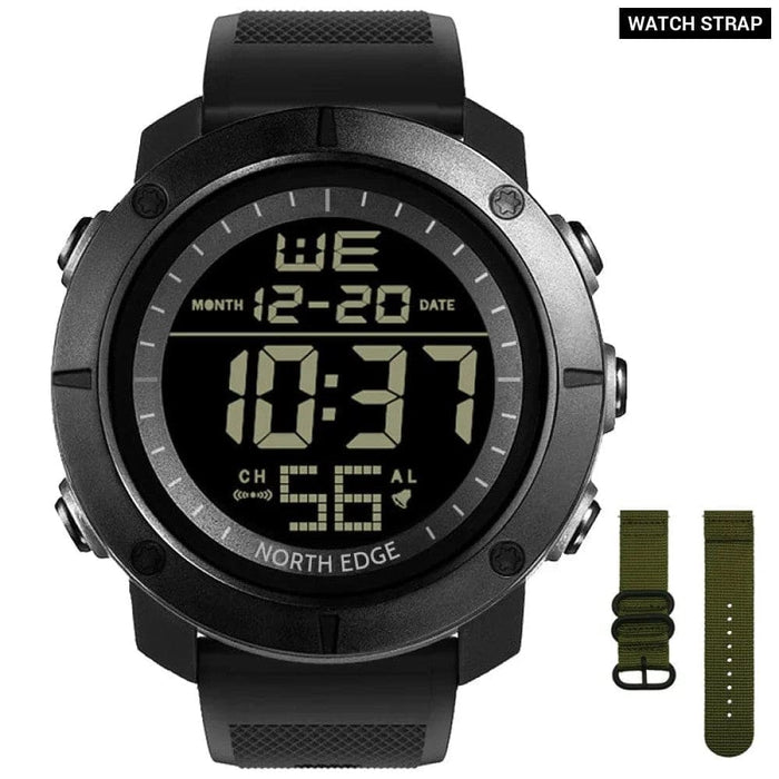 Mens Military Waterproof 50m Sports Digital Watch