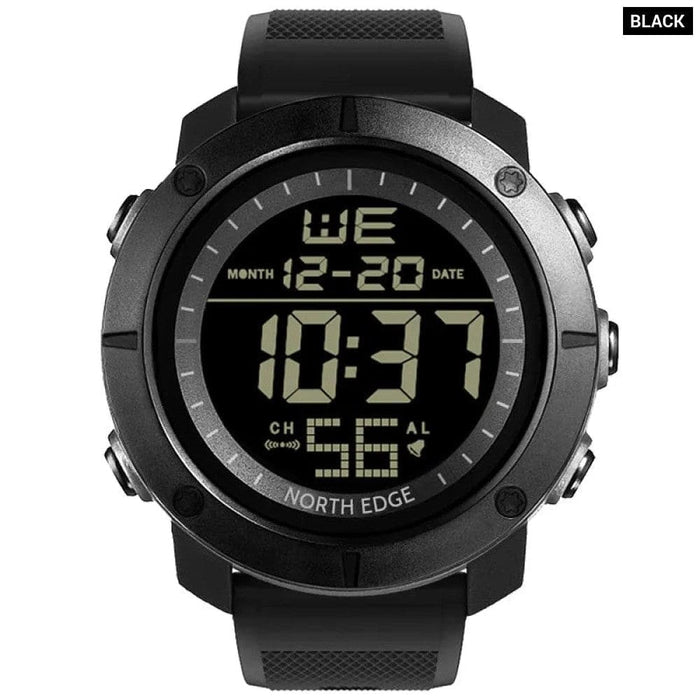 Mens Military Waterproof 50m Sports Digital Watch