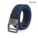 Mens Nylon Tactical Belt with Alloy Button 3.8cm Wide