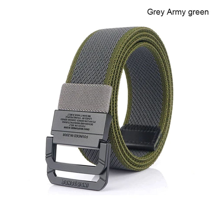 Mens Nylon Tactical Belt with Alloy Button 3.8cm Wide