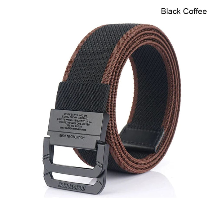 Mens Nylon Tactical Belt with Alloy Button 3.8cm Wide