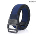 Mens Nylon Tactical Belt with Alloy Button 3.8cm Wide