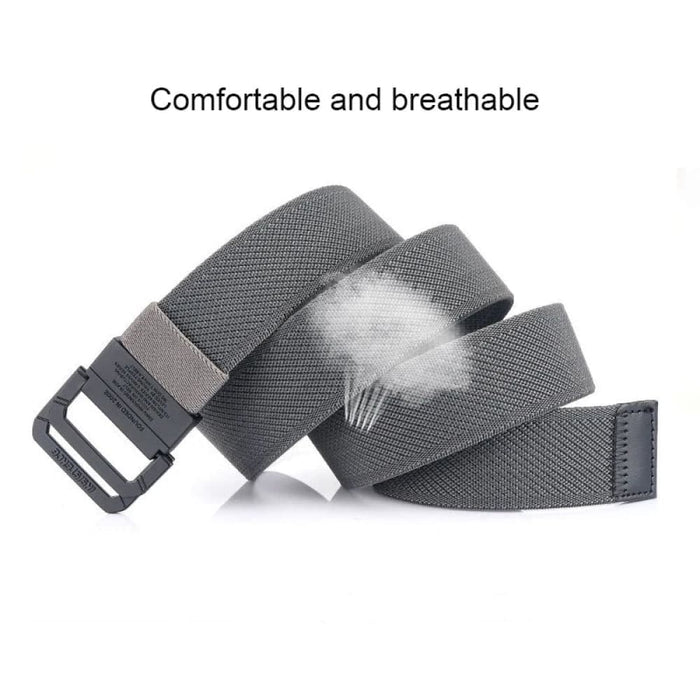 Mens Nylon Tactical Belt with Alloy Button 3.8cm Wide