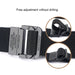 Mens Nylon Tactical Belt with Alloy Button 3.8cm Wide