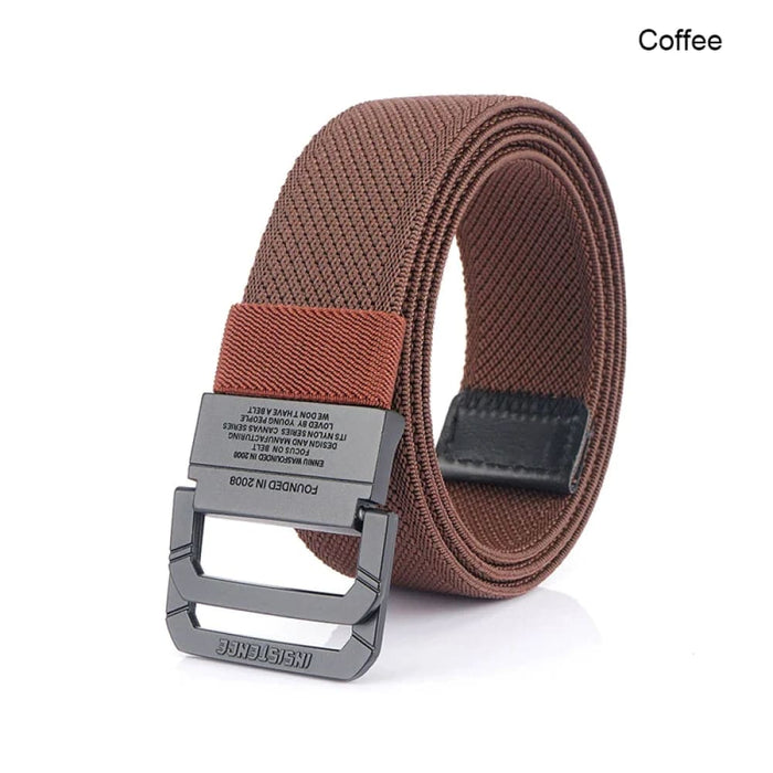 Mens Nylon Tactical Belt with Alloy Button 3.8cm Wide