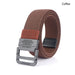 Mens Nylon Tactical Belt with Alloy Button 3.8cm Wide