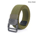 Mens Nylon Tactical Belt with Alloy Button 3.8cm Wide