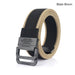 Mens Nylon Tactical Belt with Alloy Button 3.8cm Wide