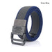 Mens Nylon Tactical Belt with Alloy Button 3.8cm Wide