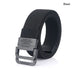 Mens Nylon Tactical Belt with Alloy Button 3.8cm Wide