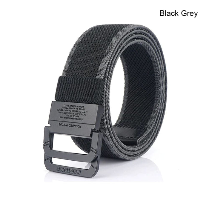 Mens Nylon Tactical Belt with Alloy Button 3.8cm Wide