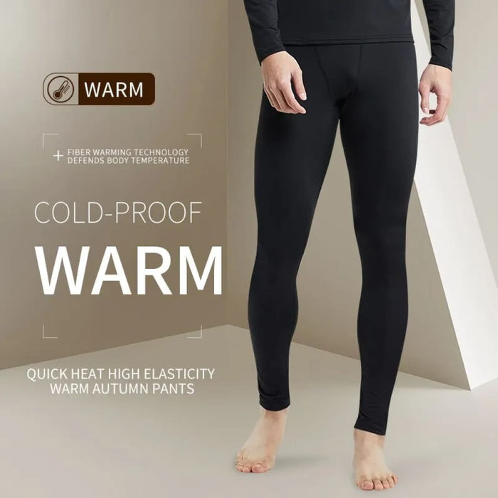 Mens Plush Warm Pants for Autumn Winter High Elasticity