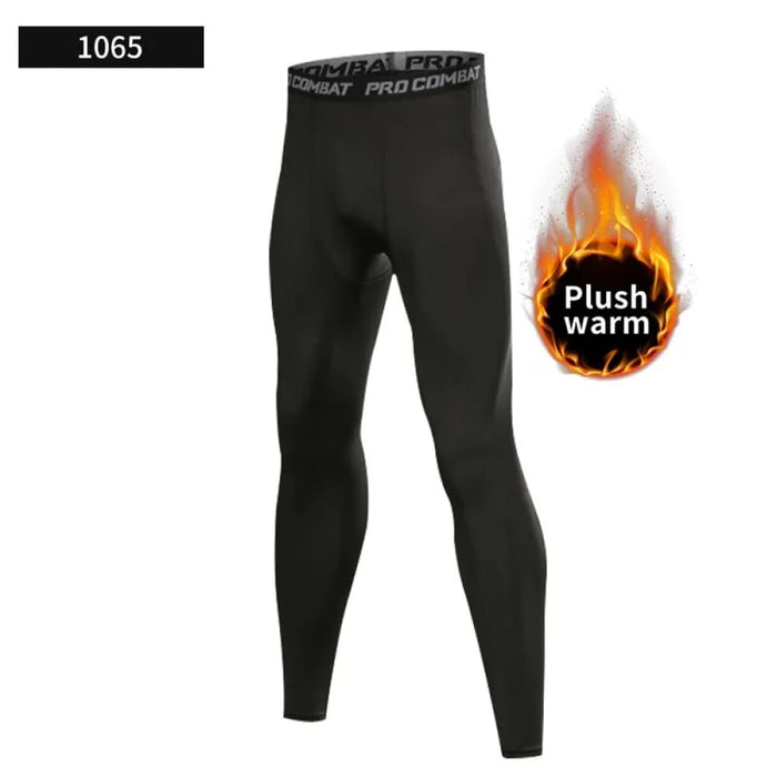 Mens Plush Warm Pants for Autumn Winter High Elasticity