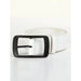 Mens Prong Buckle Dress Belt Classic Pu Leather Fashion
