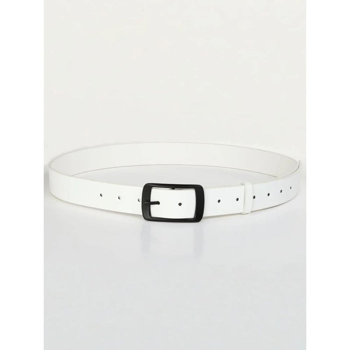 Mens Prong Buckle Dress Belt Classic Pu Leather Fashion