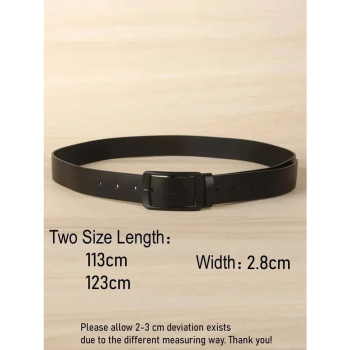 Mens Prong Buckle Dress Belt Classic Pu Leather Fashion