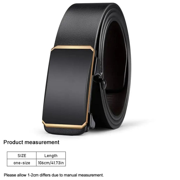 Mens Pu Leather Automatic Buckle Belt High Quality Casual