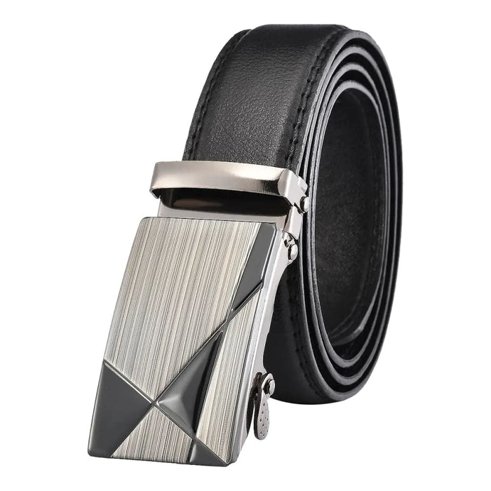 Mens Pu Leather Automatic Buckle Belt High Quality Casual
