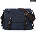 Mens Retro Canvas Messenger Bag