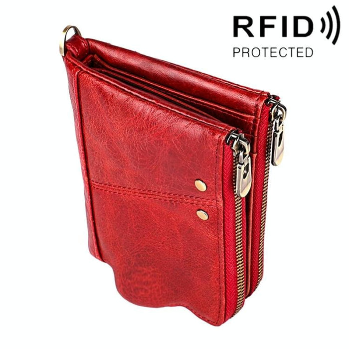 Mens Rfid Leather Wallet With Card Slots