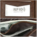 Mens Rfid Leather Wallet With Card Slots
