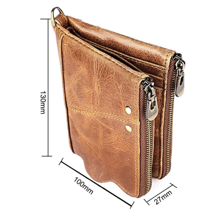Mens Rfid Leather Wallet With Card Slots