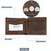 Mens Rfid Leather Wallet With Card Slots