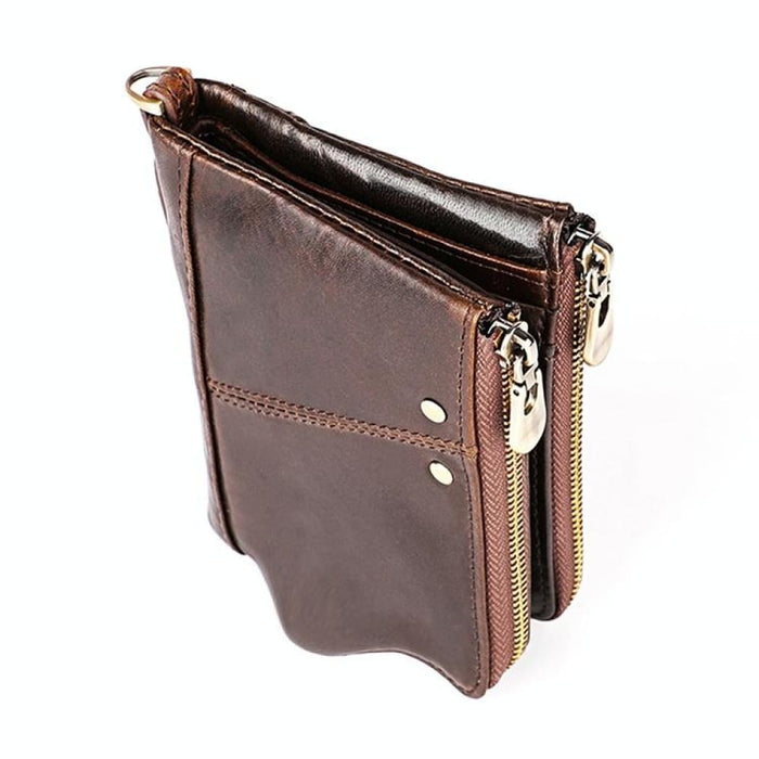 Mens Rfid Leather Wallet With Card Slots