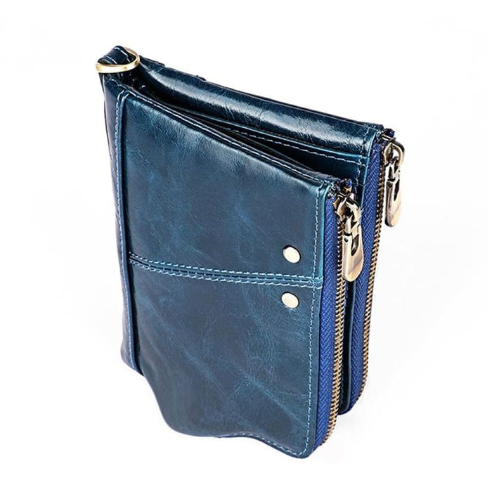Mens Rfid Leather Wallet With Card Slots