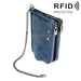 Mens Rfid Leather Wallet With Strap And Card Slots