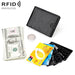 Mens Rfid Leather Wallet With Tracker Pocket