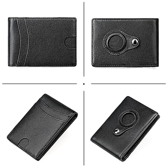 Mens Rfid Leather Wallet With Tracker Pocket