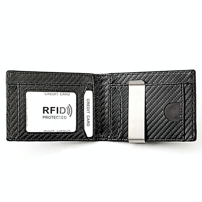 Mens Rfid Leather Wallet With Tracker Pocket