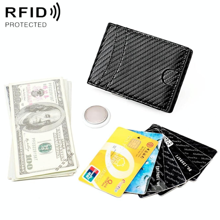 Mens Rfid Leather Wallet With Tracker Pocket