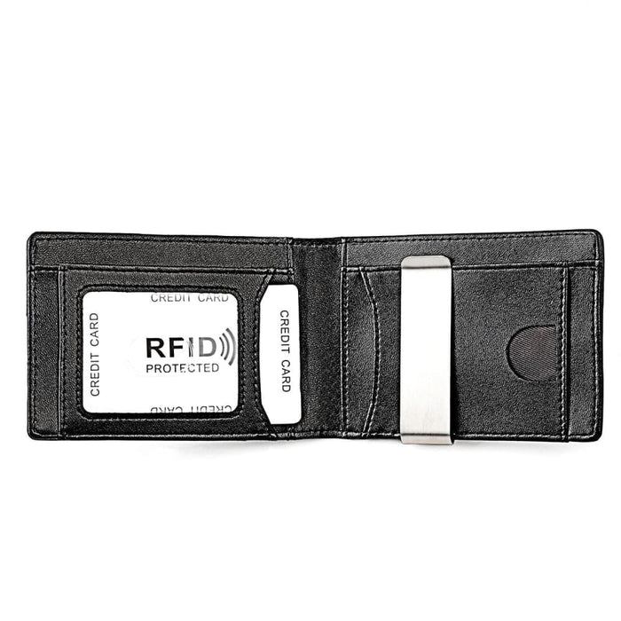 Mens Rfid Leather Wallet With Tracker Pocket