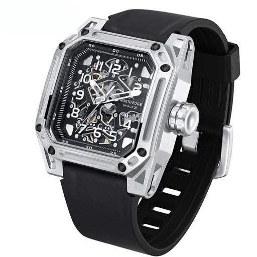 Mens Stainless Steel 10bar Waterproof St2551 Skeleton