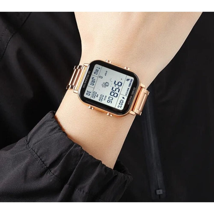 Men’s Stainless Steel Band Analog Date Calendar Display