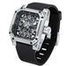 Mens Stainless Steel Skeleton Automatic Waterproof 100m