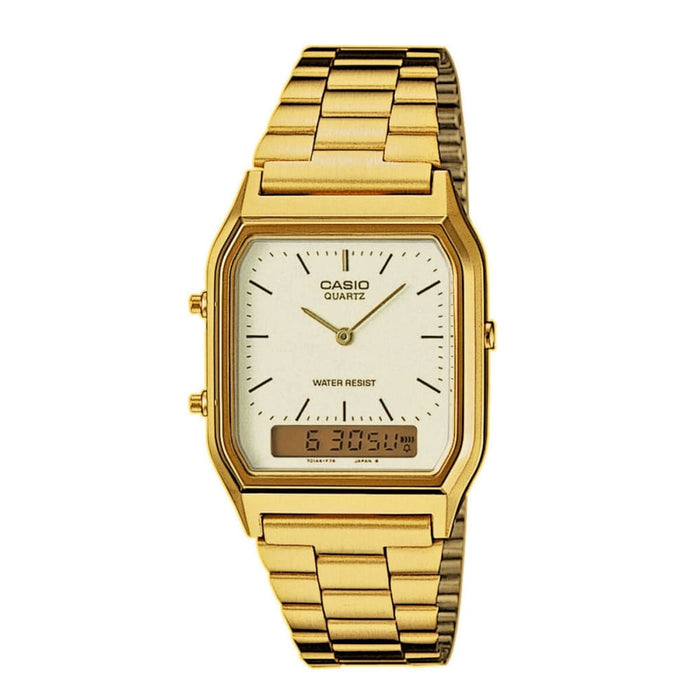 Mens Watch by Casio Aq230ga9dmqyes Gold Golden