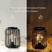 Metal Cage Cordless Candle Holder Lantern for Outdoors