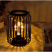 Metal Cage Cordless Candle Holder Lantern for Outdoors